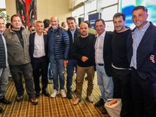 Hospitality de WICO: De izquierda a derecha Mauricio Badaloni, Federico Méndez, Diego Albanese, Rodolfo Vargas Arizu, Tadeo García Salazar, Alberto Marengo, Fernando Riccomi, Santiago Gómez Cora y Zuca Conti.&nbsp;