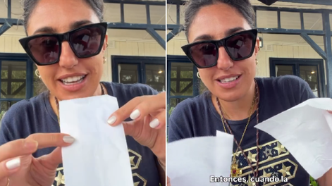 Reveló cómo usar correctamente las servilletas de los bares para que sequen y se volvió viral