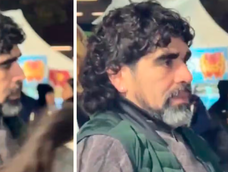 El insólito momento que se volvió viral en Rosario por el parecido de un hombre con Maradona.