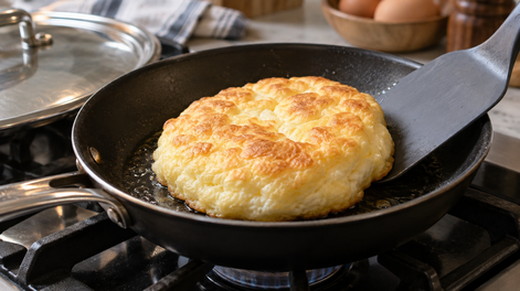 pan nube de queso en sarten: como hacerlo con pocos ingredientes y en menos de 5 minutos