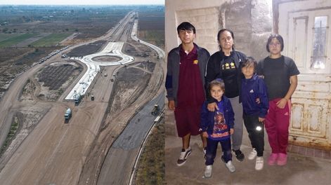 Verónica López y su familia están al borde del desalojo por la expropiación del sitio donde viven y por donde debe pasar la Doble Vía del Este.